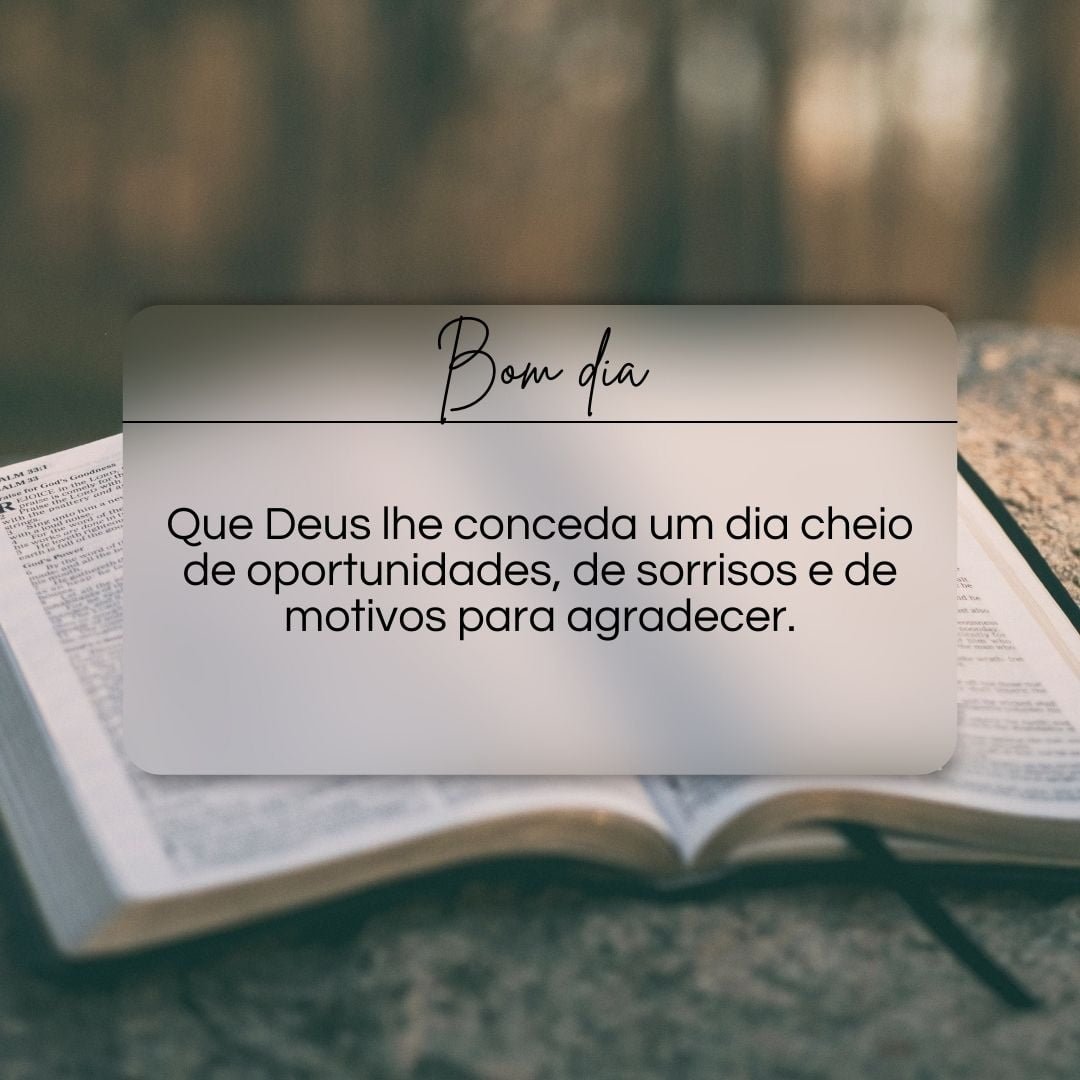 Mensagens de bom dia de Deus para WhatsApp