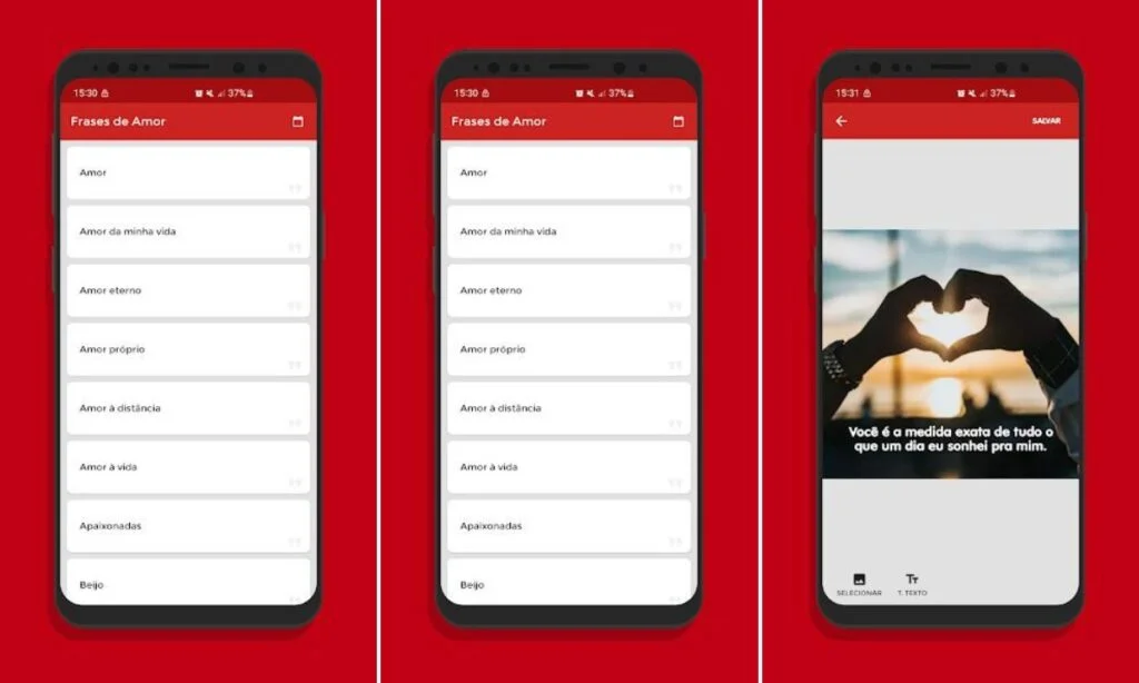 frases de amor aplicativo 7 Aplicativos de frases que você deve instalar em seu celular android